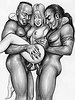 Her husband is gonna smell cock - Interracial art by Janus