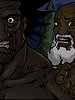 His cock was the size of her leg - Farm girl by Illustrated interracial