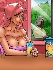 Poor man, looks hot - The wife and the black gardeners 3 by Kaos comics