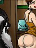 Hairy hand hanging her breast - Beggars take my wife by Illustrated interracial