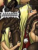 Elizabeth starts to rub his cock up and down on her pussy - Manza by Illustrated interracial 2016