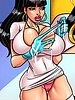 A lot of gooey cum, I'll have to throw these gloves away - Luciana big surprise by Michi