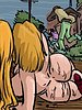 His cum filled my body - Mother daughter day by Illustrated interracial