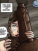 She placed the head of his black cock between her lips - Slut for ugly black men by Illustrated interracial
