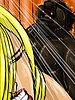 Puts his penis between Kelly's breasts - The Homeless man's new wife by Illustrated interracial