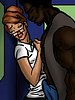 Sucking the blood from her wounds - Lust for the librarian by Illustrated interracial