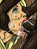 She looks into one of the slaves eyes - Manza by Illustrated interracial